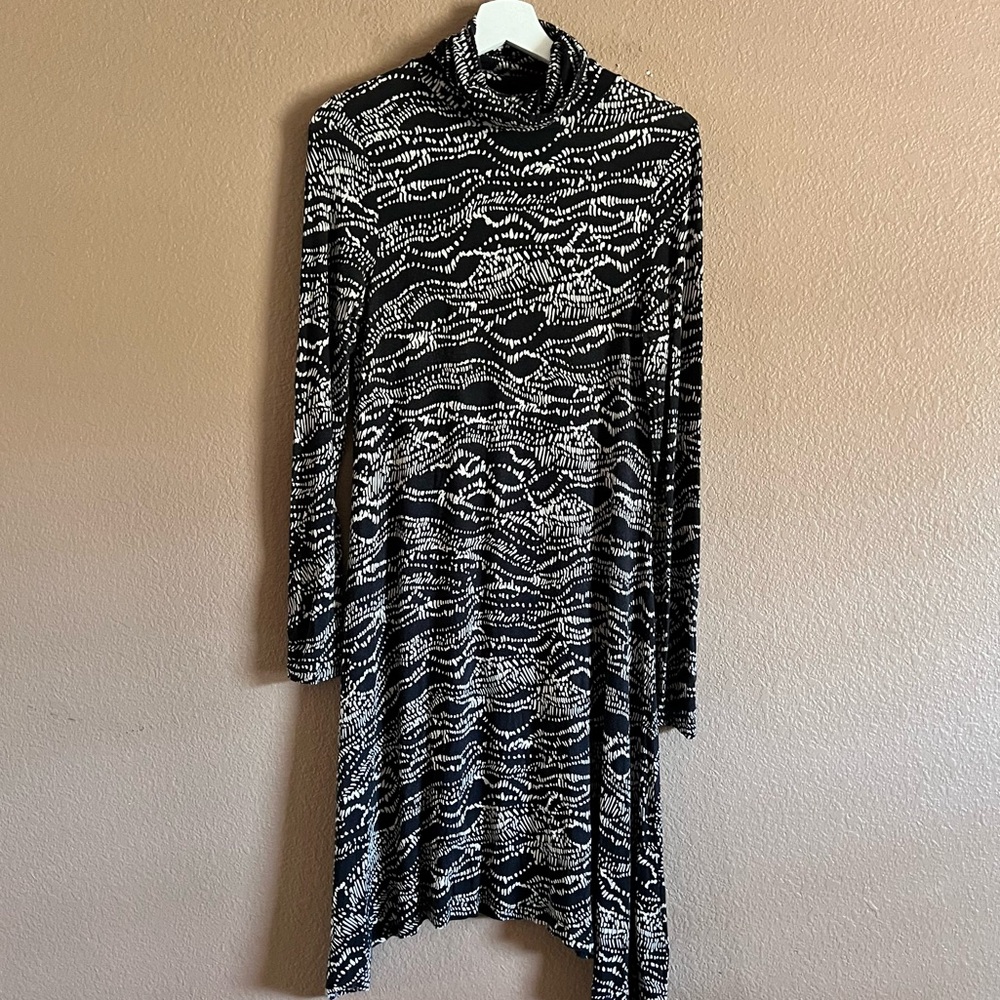 Anthropologie Maeve Turtleneck Swing Dress Size Small
